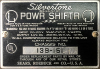 Silvertone Powr Shiftr