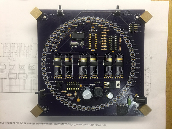 Numitron Clock. Missing some resistors, led's, and Numitrons
