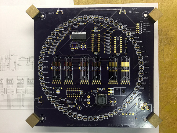Numitron with PIC and Inductor added