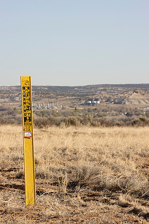 Pipeline Marker and Val Verde Plant