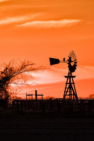 Sunset Windmill